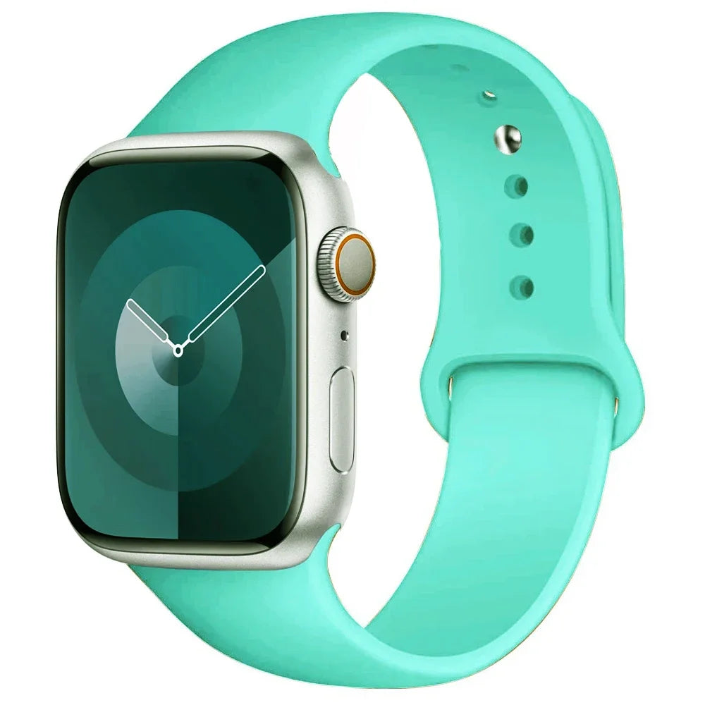 Apple Watch Silicone Sport Band | Soft Replacement Strap for Apple Watch (38mm - 49mm, All Series & Ultra)
