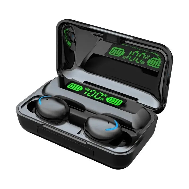 F9 TWS Wireless Bluetooth Earphones | LED Digital Display, Waterproof & Active Noise Reduction