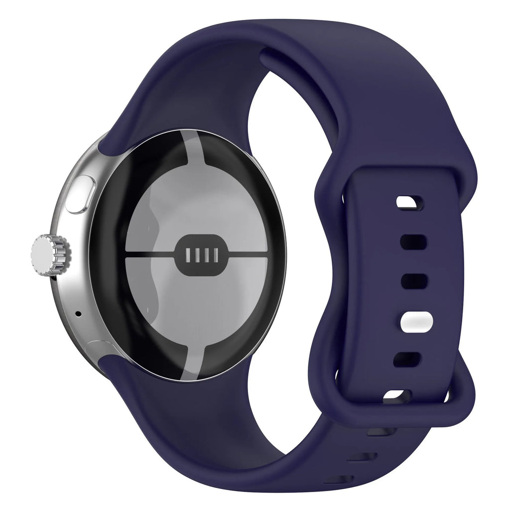 Premium Silicone Strap for Google Pixel Watch 4/3/2/1 | Soft Sport Replacement Band (41mm/45mm)