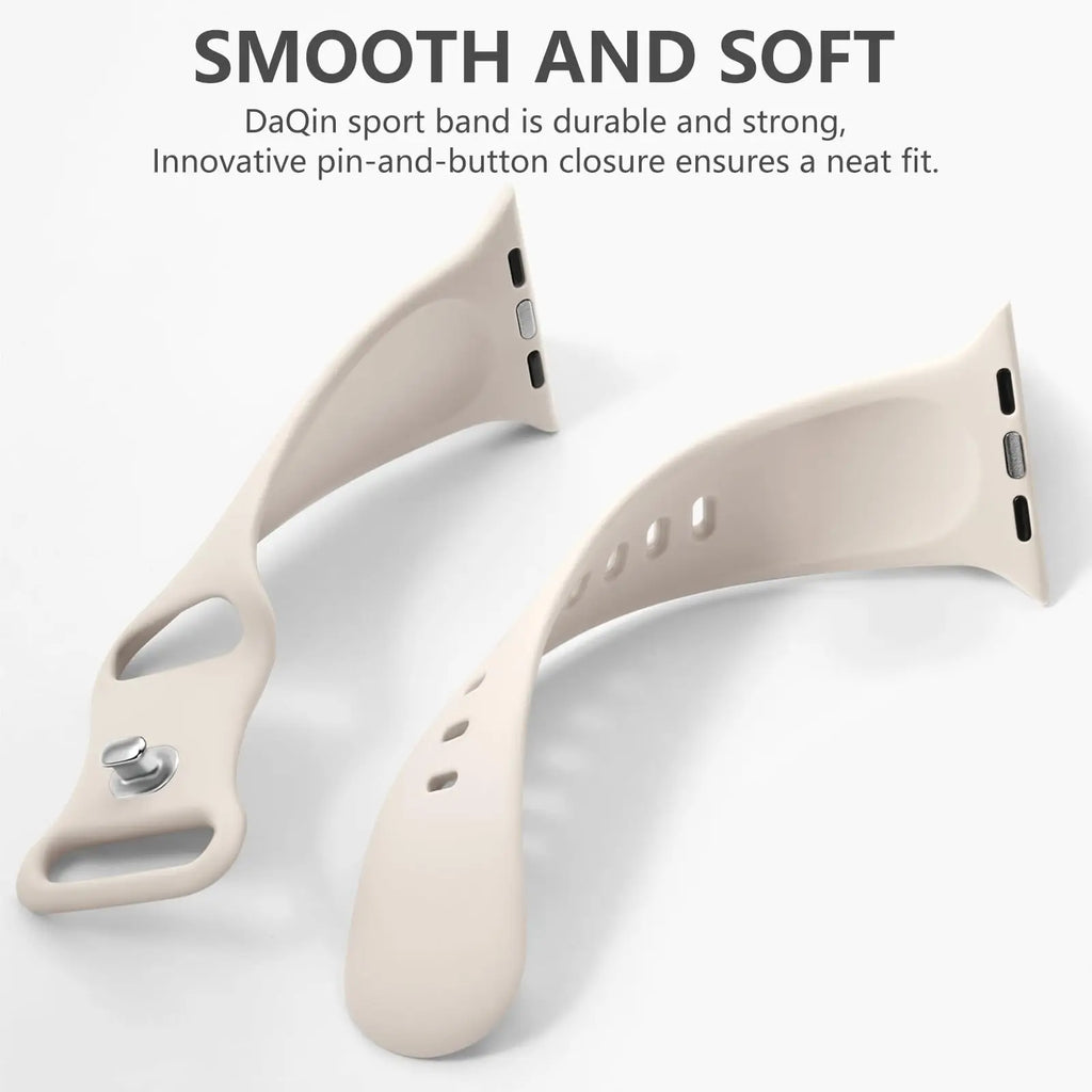 Apple Watch Silicone Sport Band | Soft & Durable Replacement Strap for Apple Watch (38mm - 49mm, Series 1-11, SE & Ultra 2)