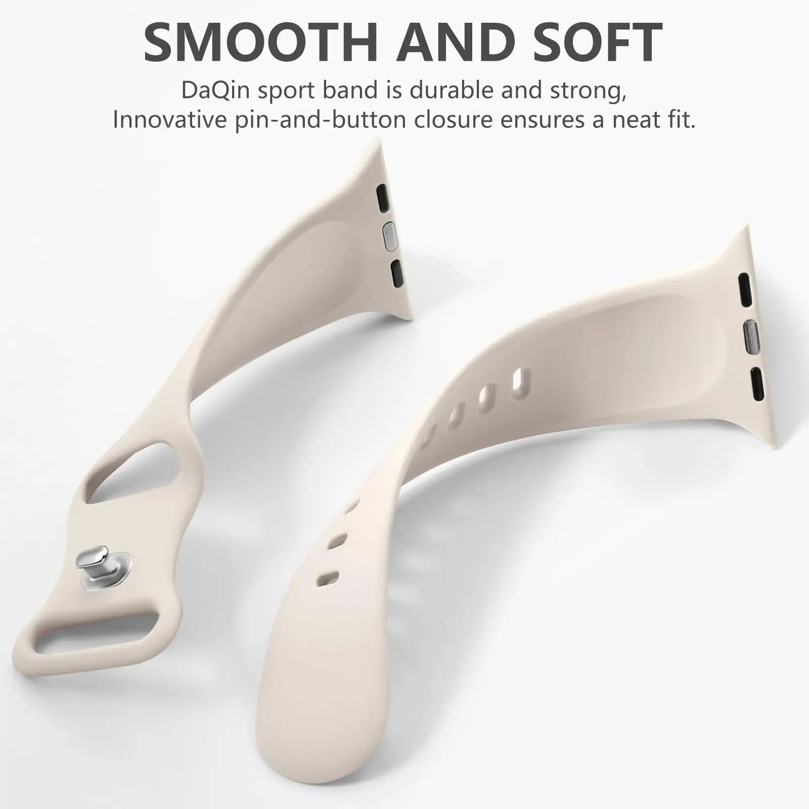 Apple Watch Silicone Sport Band | Soft & Durable Replacement Strap for Apple Watch (38mm - 49mm, Series 1-11, SE & Ultra 2)