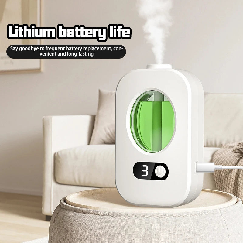 Automatic Air Freshener Diffuser | Rechargeable Wall-Mounted & Desktop Aromatherapy Dispenser