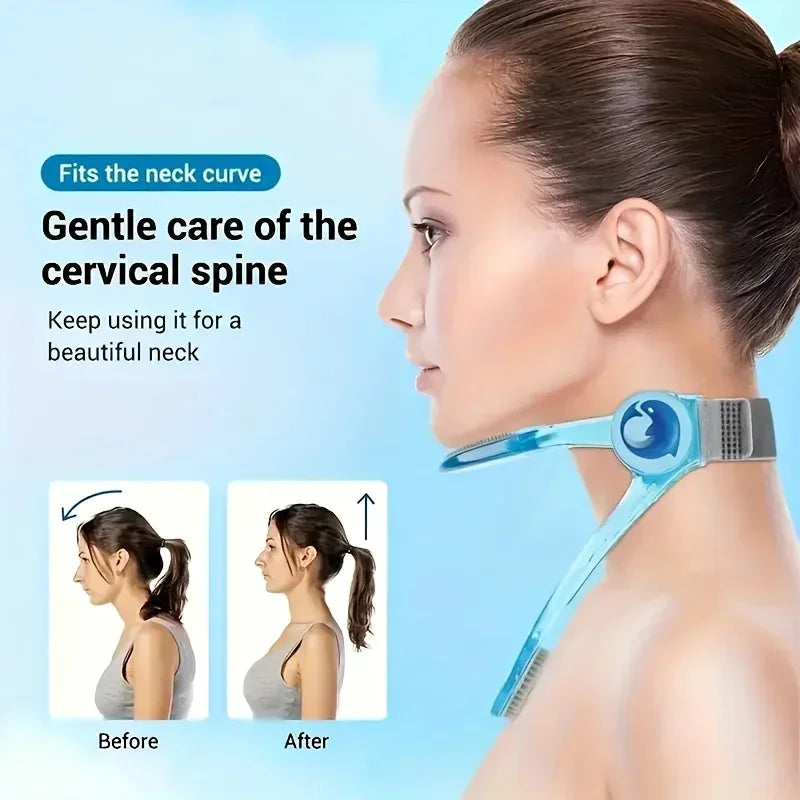 Adjustable Neck Brace Ergonomic Cervical Support Collar for Posture Improvement