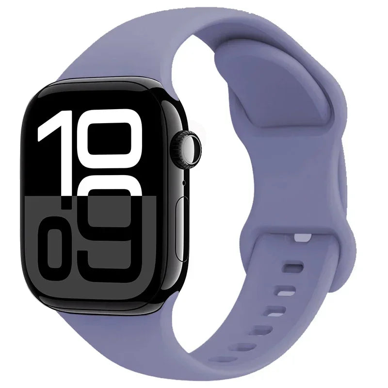 Apple Watch Sport Silicone Band | Premium Soft Replacement Strap for Apple Watch Series (38mm - 49mm, Series 1-11 & Ultra)