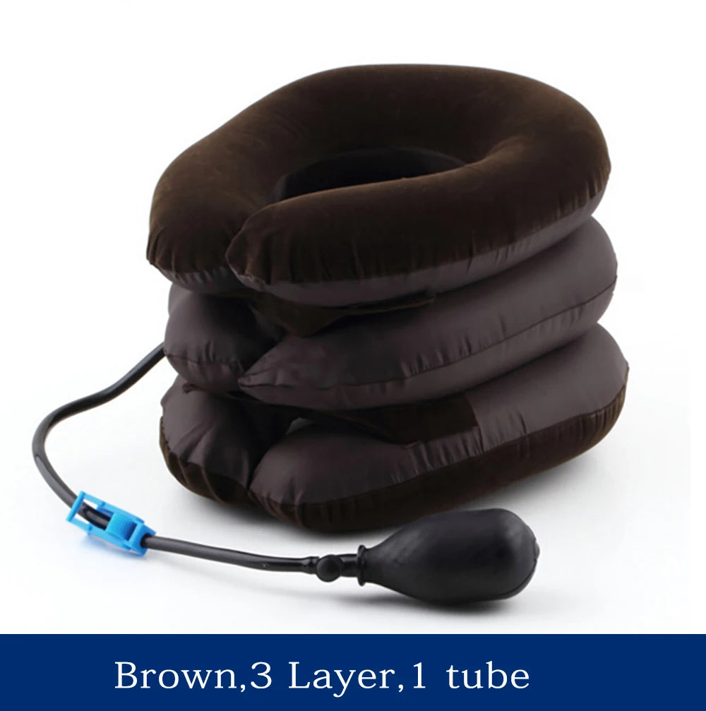 Inflatable Neck Traction Device – Adjustable Cervical Support Pillow for Neck Relaxation