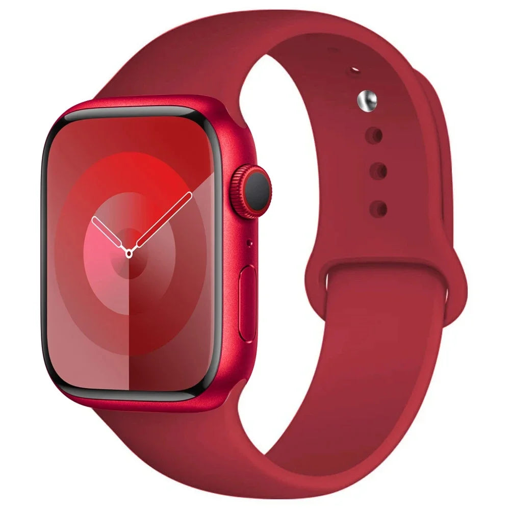 Apple Watch Silicone Sport Band | Soft Replacement Strap for Apple Watch (38mm - 49mm, All Series & Ultra)