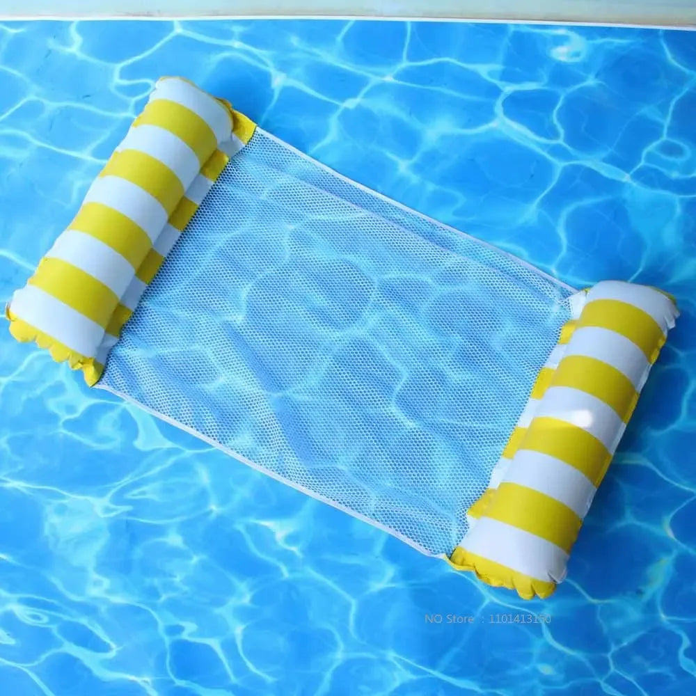 Inflatable Water Hammock Recliner Multi Purpose Floating Swimming Mattress
