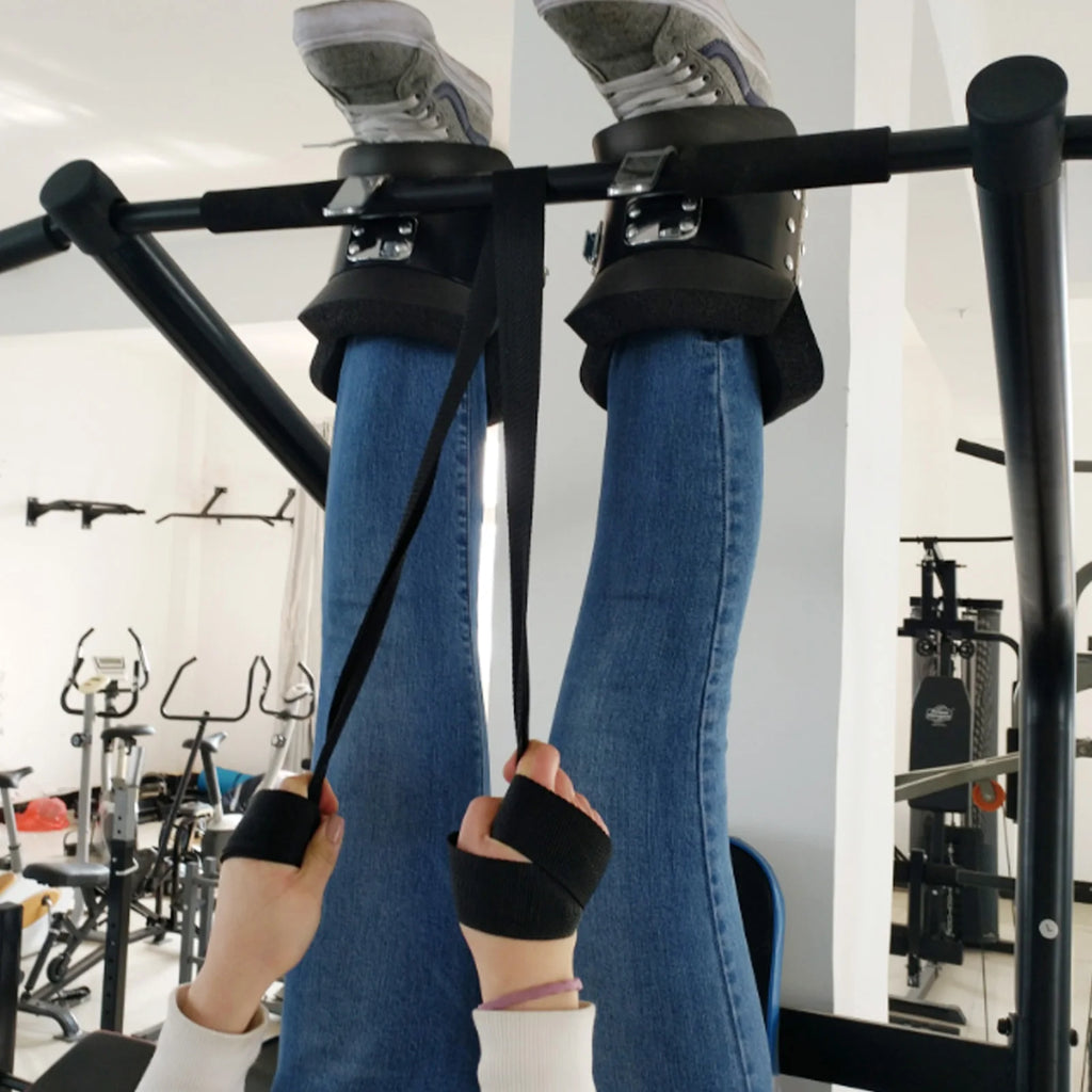 Anti-Inversion Gravity Hanging Boots for Spinal Decompression