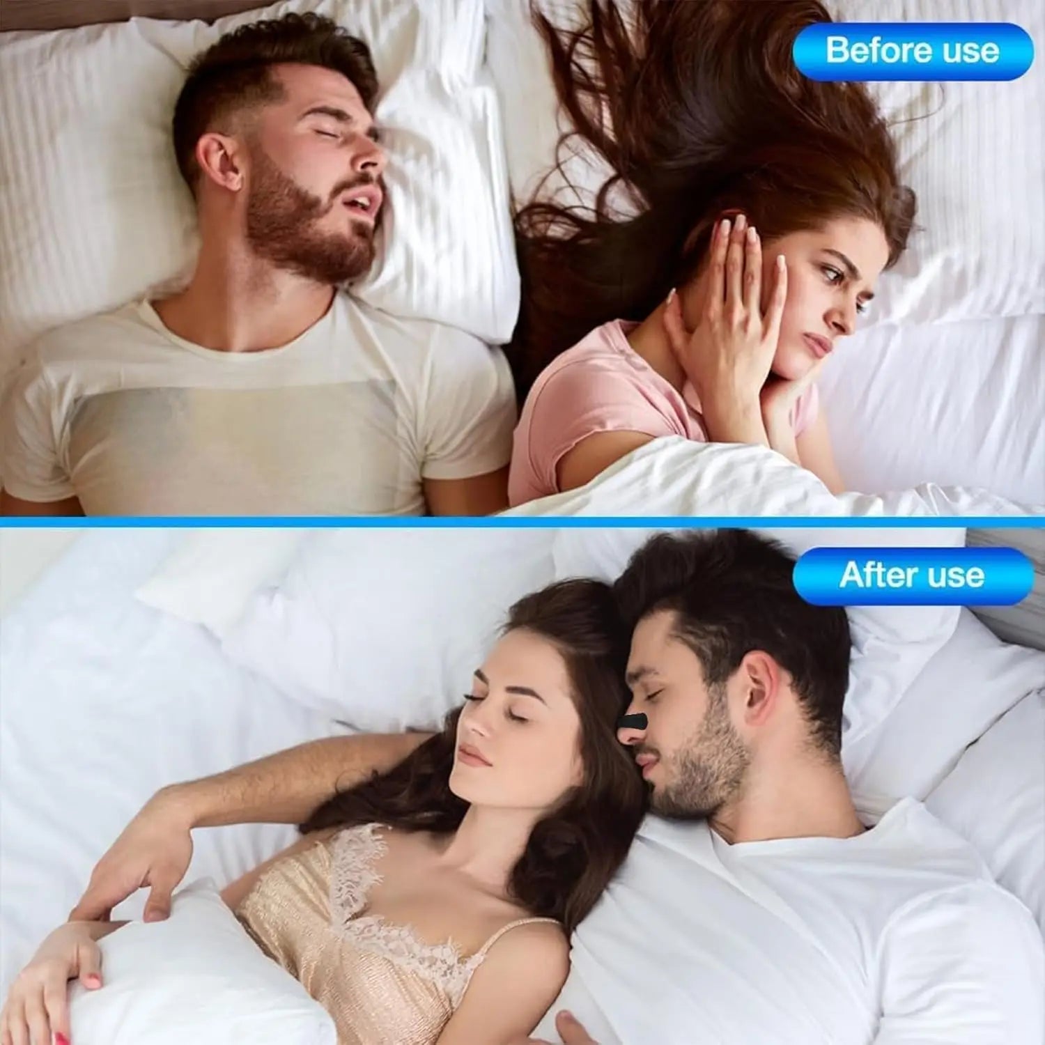 Anti-Snoring Nasal Strips | Physical Expansion Nose Patches for Better Breathing & Sleep