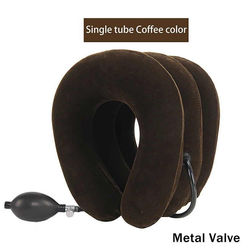 Inflatable Neck Traction Device – Adjustable Cervical Support Pillow for Neck Relaxation