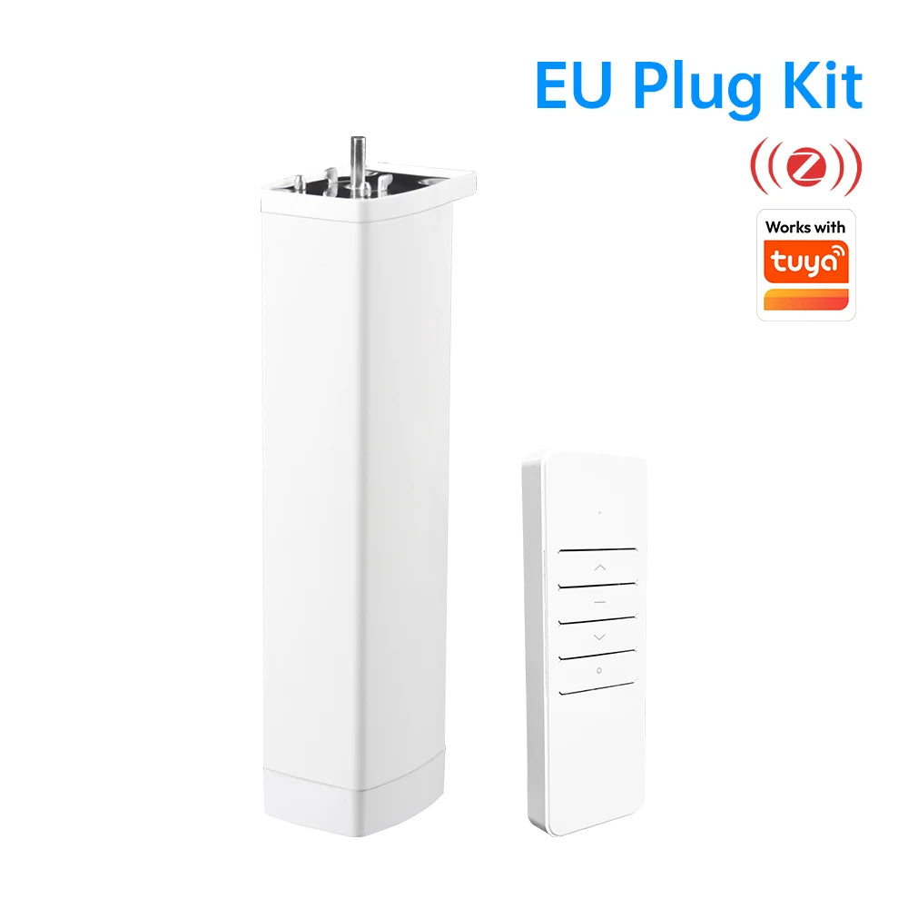 Tuya Smart Electric Curtain Shutter Motor | WiFi / Zigbee Automatic Track Driver with RF Remote