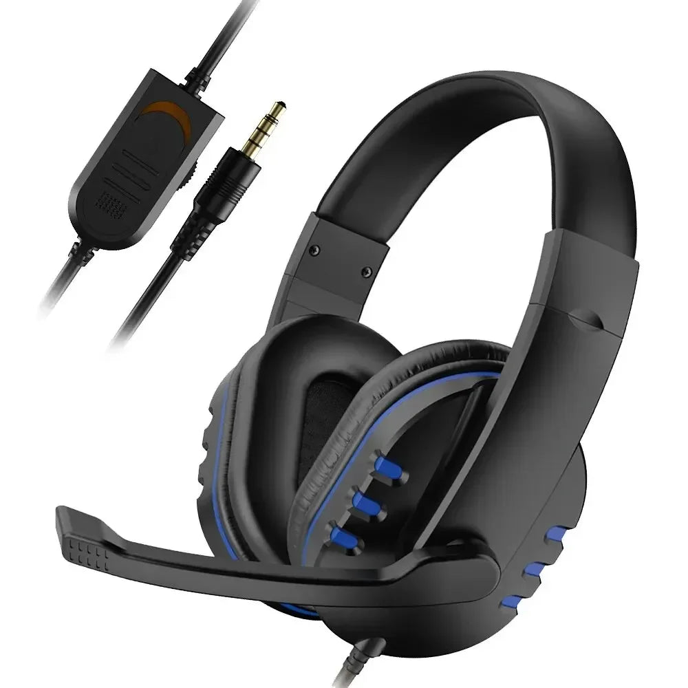 High Fidelity Wired Gaming Headset with Omnidirectional Microphone Over Ear PC Chat Headphones