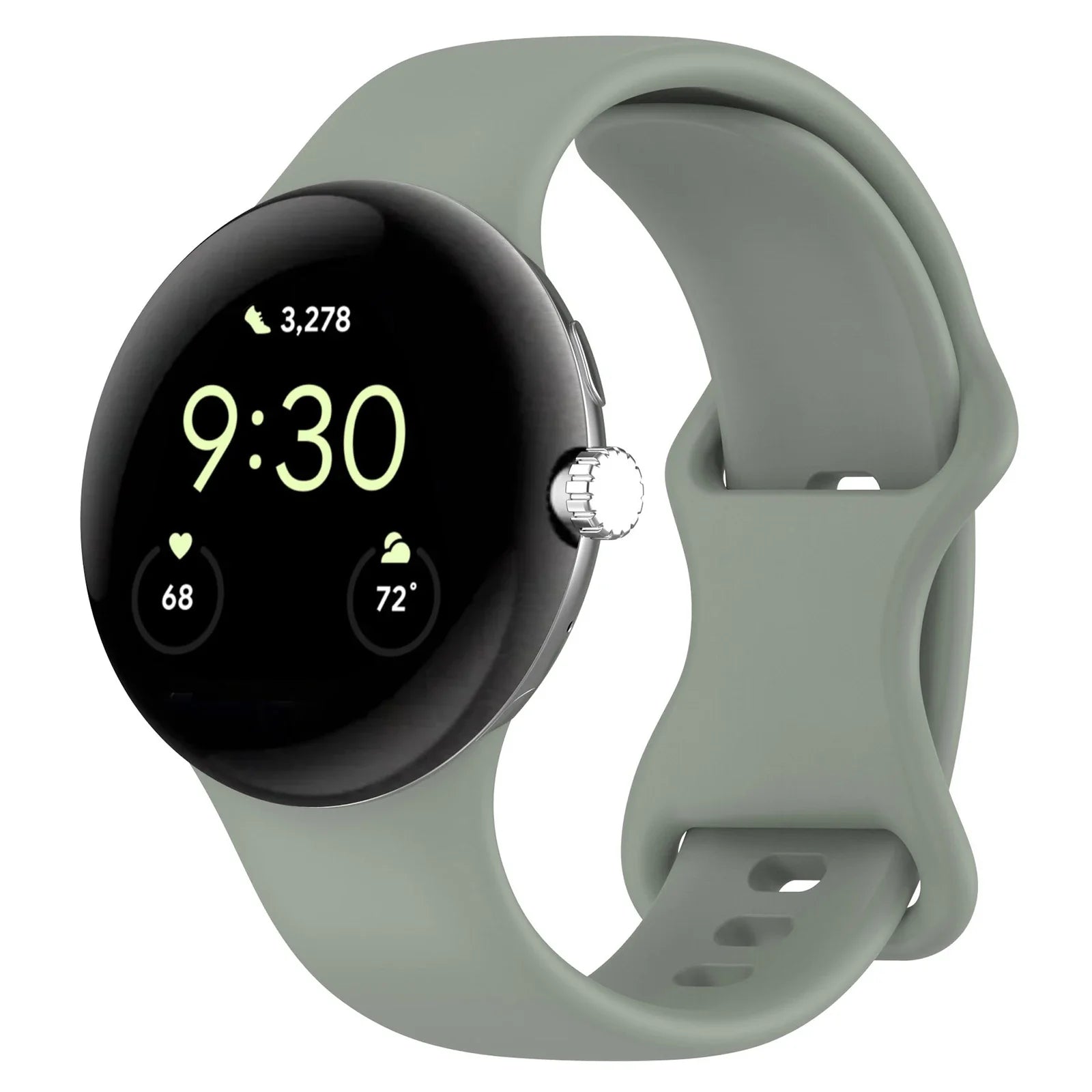 Premium Silicone Strap for Google Pixel Watch 4/3/2/1 | Soft Sport Replacement Band (41mm/45mm)