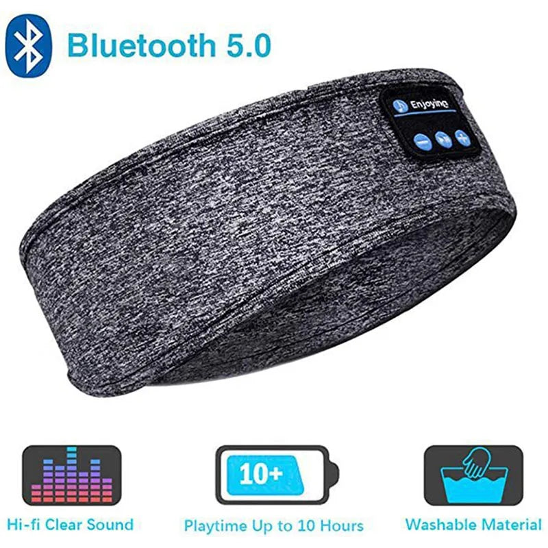 Wireless Bluetooth Sleeping Headband Headphones | Soft Elastic Sports & Sleep Music Headset