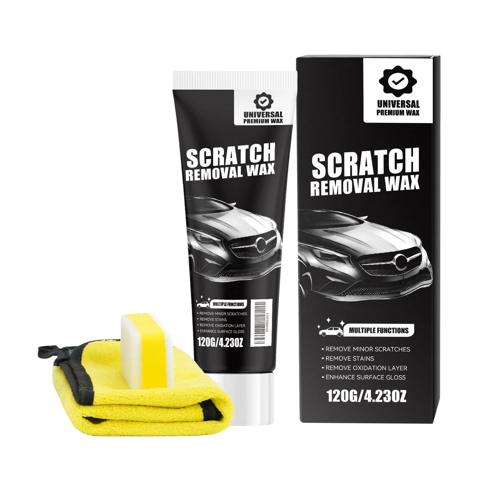 Car Scratch Repair Kit Professional Paint Care Deep Wax Restoration Set