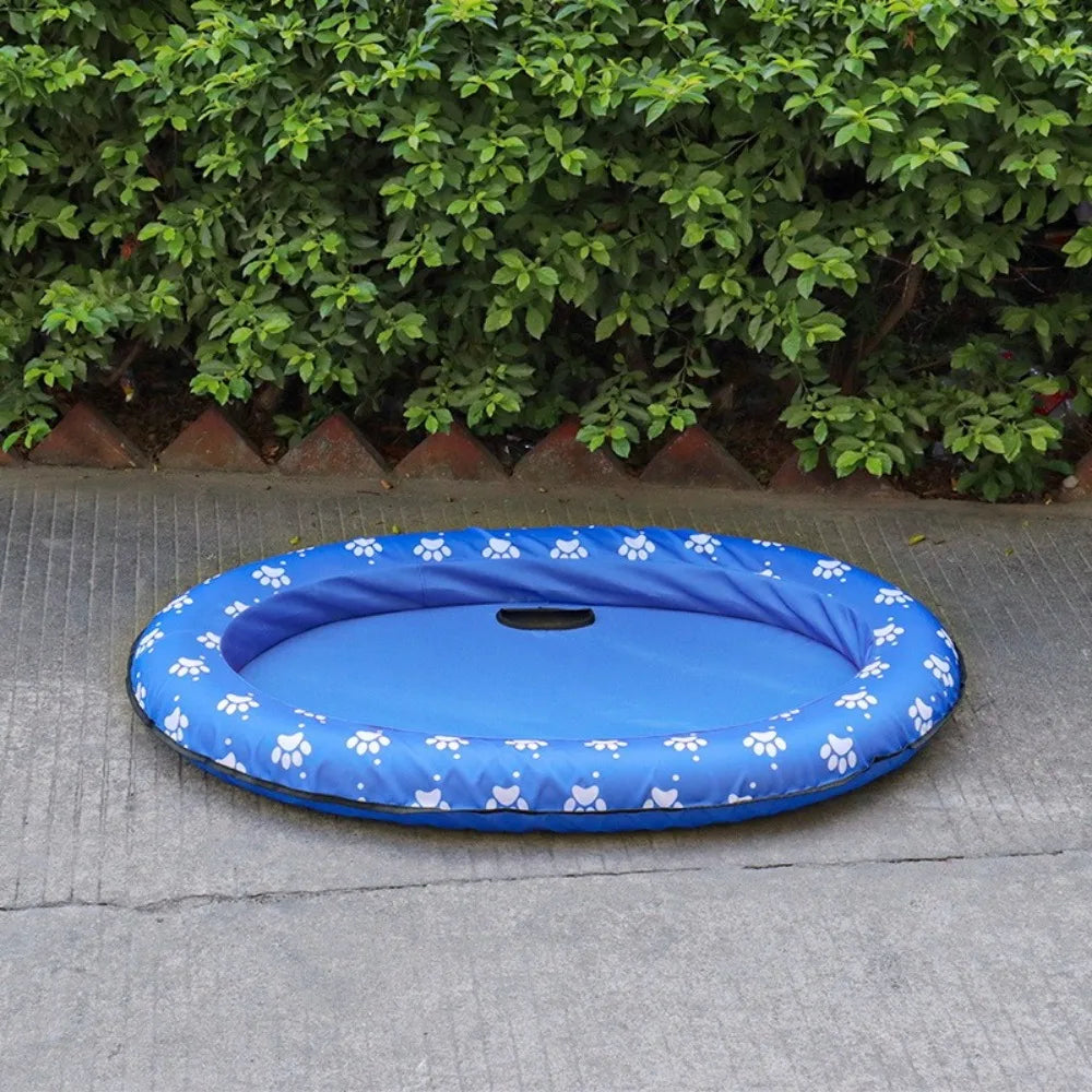 Portable Foldable Dog Swimming Float Soft Cooling Pet Floating Raft