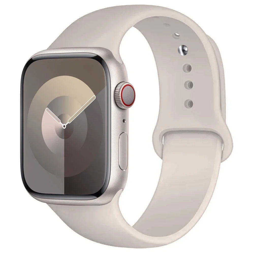 Apple Watch Silicone Sport Band | Soft Replacement Strap for Apple Watch (38mm - 49mm, All Series & Ultra)