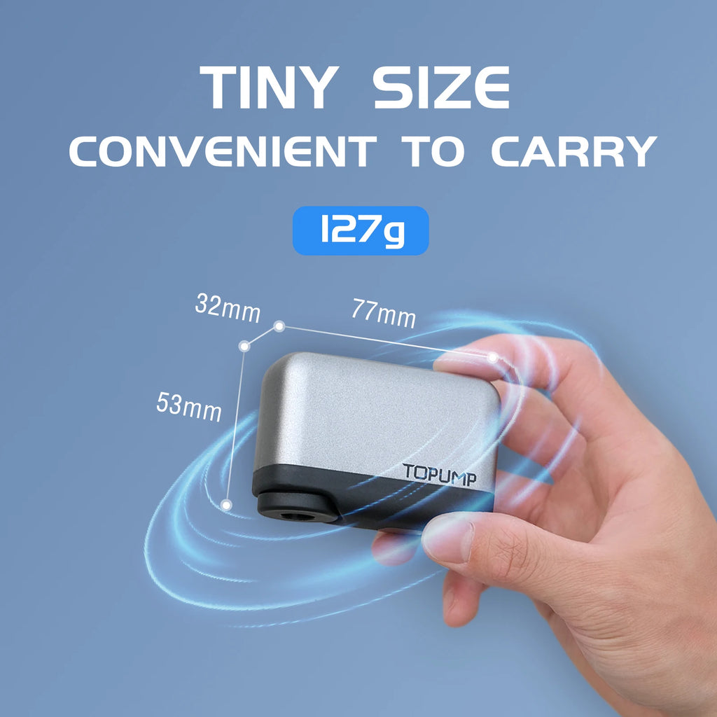 Topump TB2 Bicycle Tire Inflator – Ultra-Portable 120PSI Mini Pump