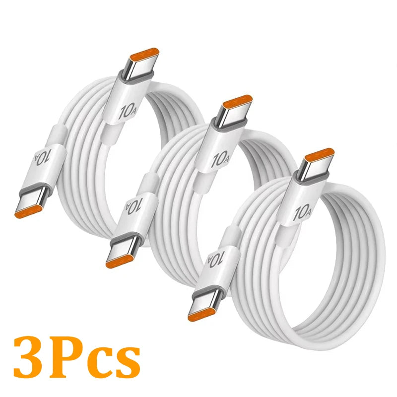 120W Super Fast Charging USB-C to USB-C Cable (10A) – High-Speed Data & Charging