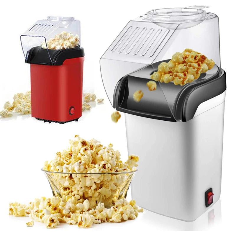 Home Electric Corn Popcorn Maker | Automatic Mini Hot Air Popcorn Machine for Kitchen