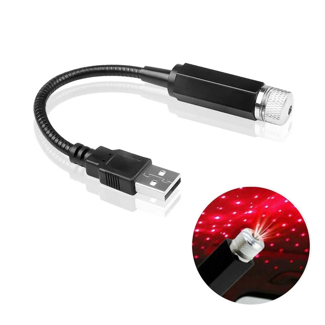 Mini LED Car Roof Star Light Projector | USB Galaxy Atmosphere Ambient Lamp