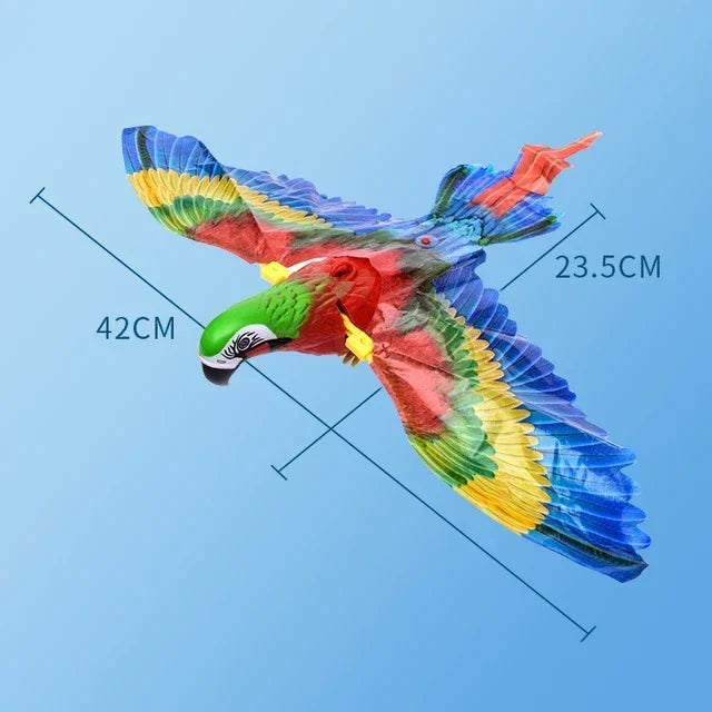 Interactive Flying Bird Cat Toy – Electric Teaser with Rope & Scratch Stick