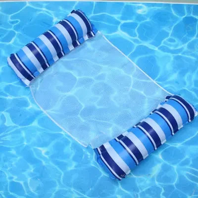 Inflatable Water Hammock Recliner Multi Purpose Floating Swimming Mattress