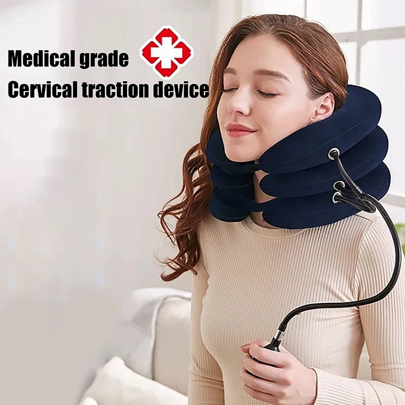 Inflatable Neck Traction Device – Adjustable Cervical Support Pillow for Neck Relaxation