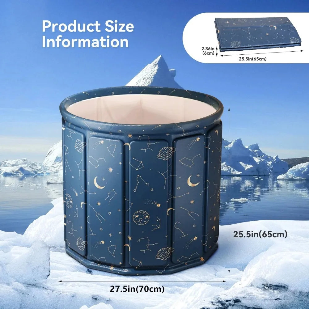 Foldable Adult Bathtub  Thickened Insulated Portable SPA Bucket