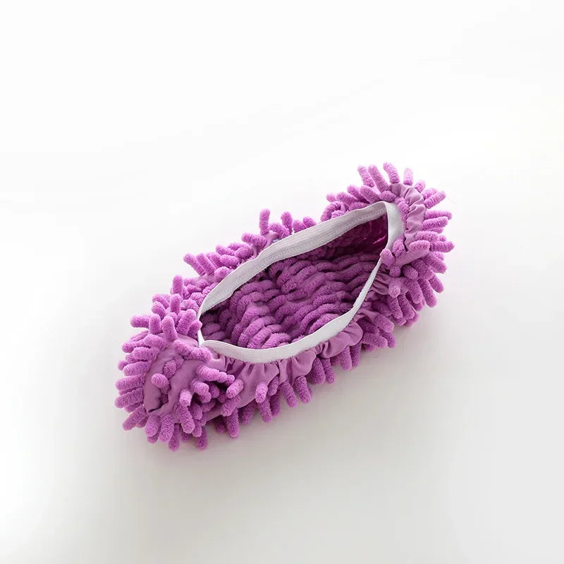 Premium Chenille Dust Mop Slippers Multi-Function Lazy Shoe Covers (2-Piece Set)