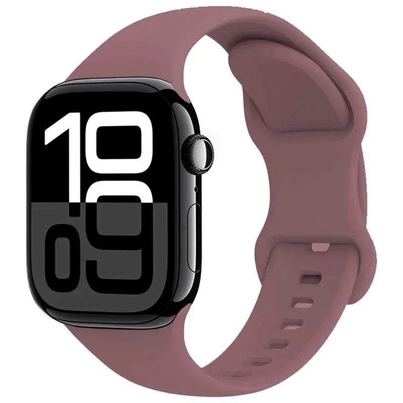 Apple Watch Sport Silicone Band | Premium Soft Replacement Strap for Apple Watch Series (38mm - 49mm, Series 1-11 & Ultra)