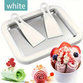 Rolled Ice Cream Maker Stainless Steel Pan with 2 Scrapers