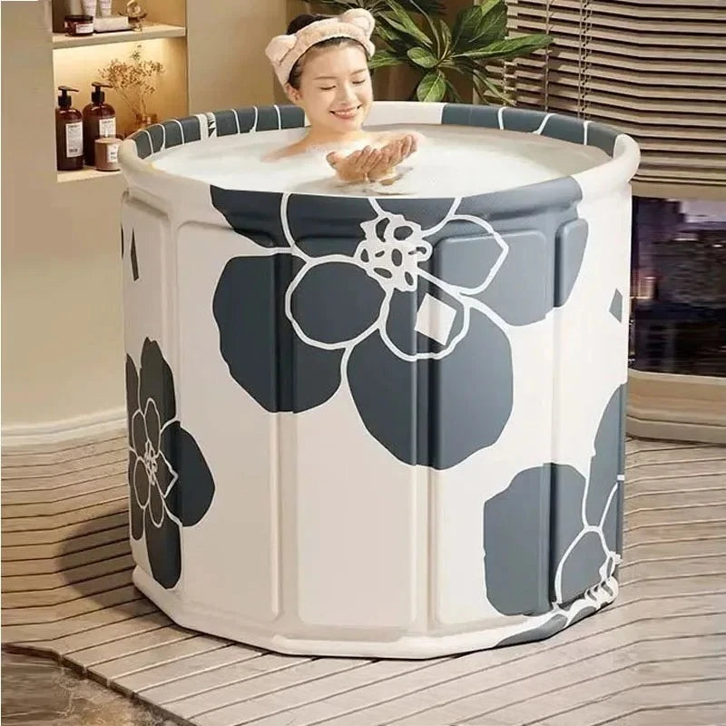 Foldable Adult Bathtub  Thickened Insulated Portable SPA Bucket