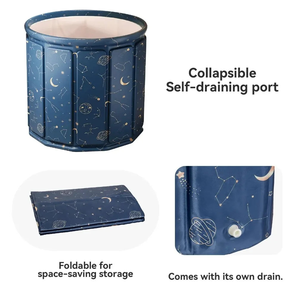 Foldable Adult Bathtub  Thickened Insulated Portable SPA Bucket