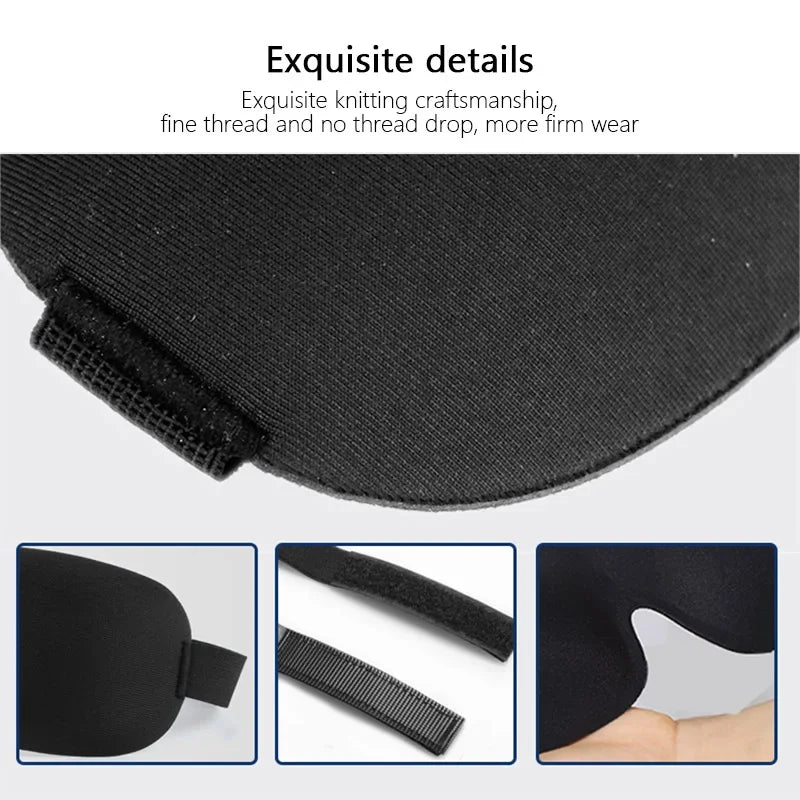 Comfortable Lightweight Eye Cover | Soft 3D Contoured Sleeping Mask & Breathable Eye Shade
