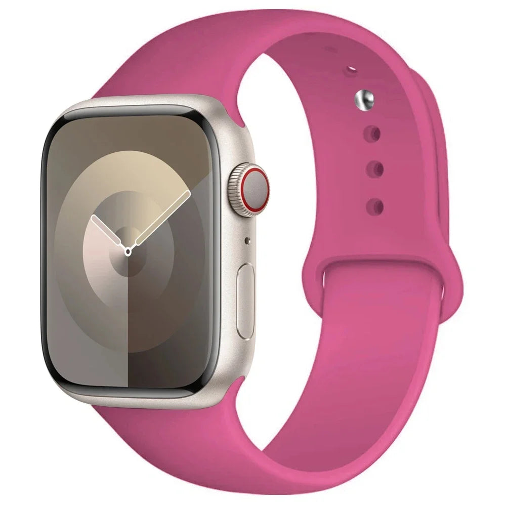 Apple Watch Silicone Sport Band | Soft Replacement Strap for Apple Watch (38mm - 49mm, All Series & Ultra)