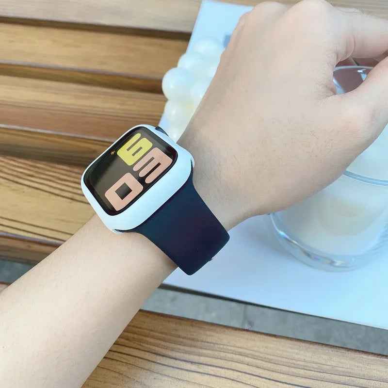 Apple Watch Silicone Sport Band | Soft Replacement Strap for Apple Watch (38mm - 49mm, All Series & Ultra)