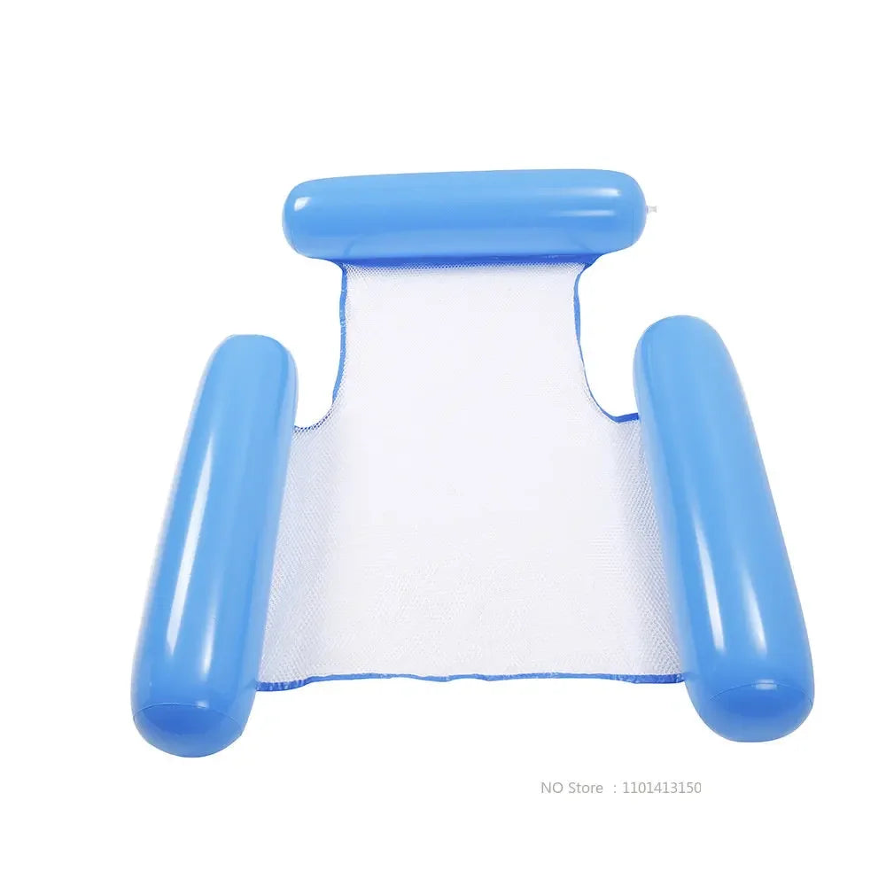 Inflatable Water Hammock Recliner Multi Purpose Floating Swimming Mattress