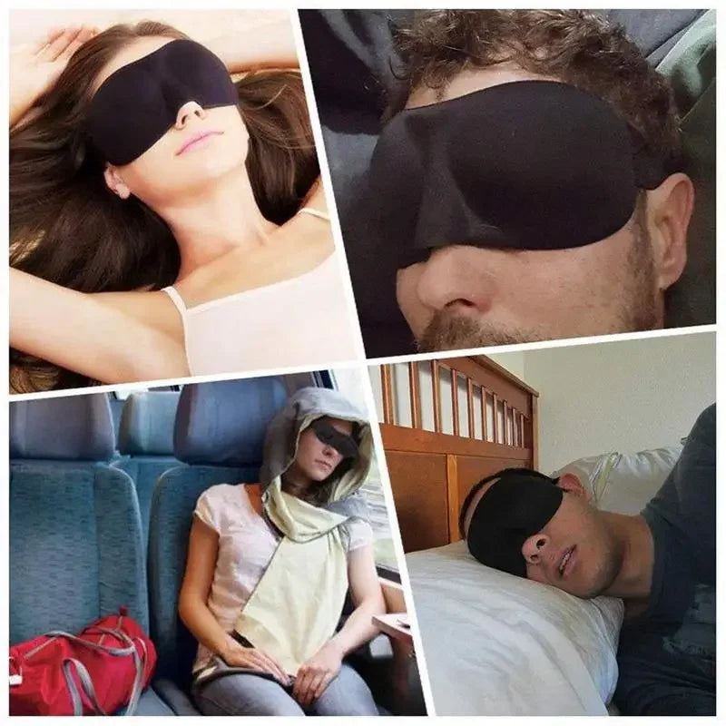 Comfortable Lightweight Eye Cover | Soft 3D Contoured Sleeping Mask & Breathable Eye Shade
