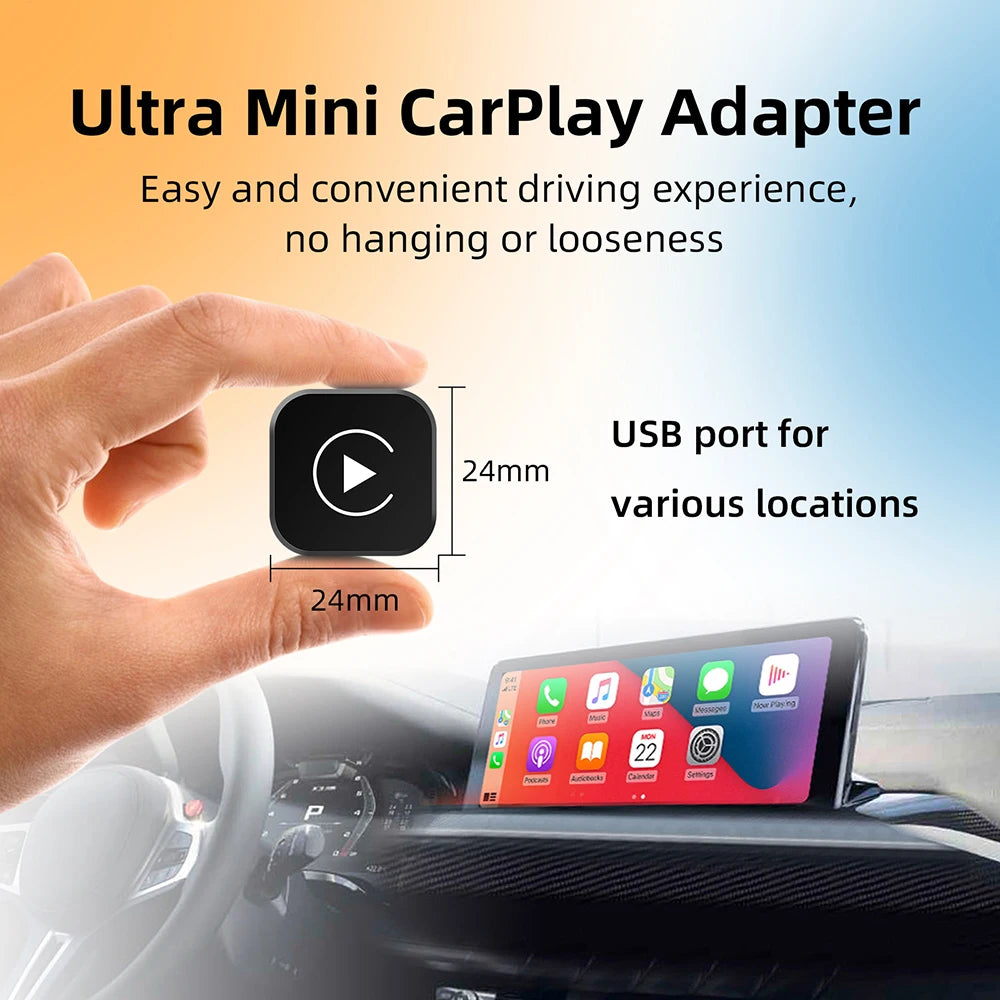 2-in-1 Wireless CarPlay & Android Auto AI Smart Adapter