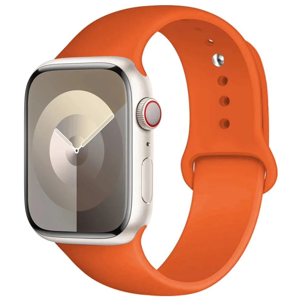Apple Watch Silicone Sport Band | Soft Replacement Strap for Apple Watch (38mm - 49mm, All Series & Ultra)