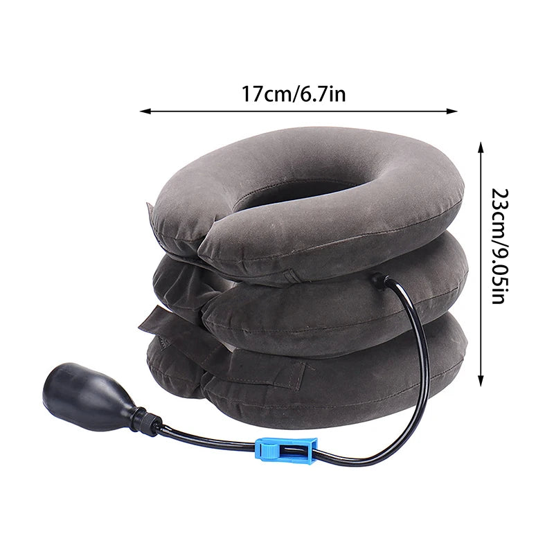 Inflatable Neck Traction Device – Adjustable Cervical Support Pillow for Neck Relaxation