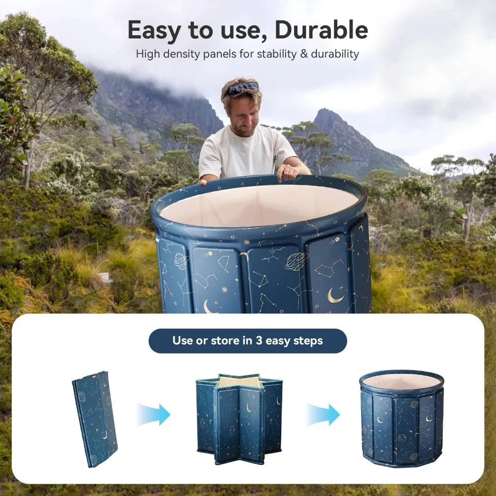 Foldable Adult Bathtub  Thickened Insulated Portable SPA Bucket