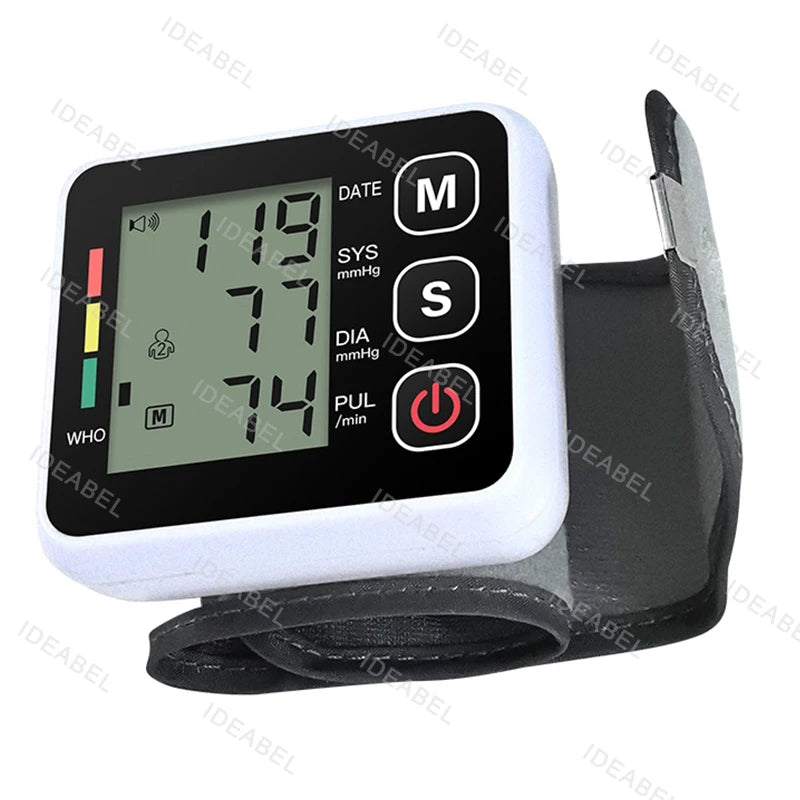 Digital Wrist Blood Pressure Monitor – Automatic Heart Rate & Pulse Meter