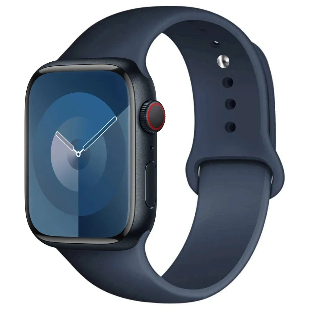 Apple Watch Silicone Sport Band | Soft Replacement Strap for Apple Watch (38mm - 49mm, All Series & Ultra)