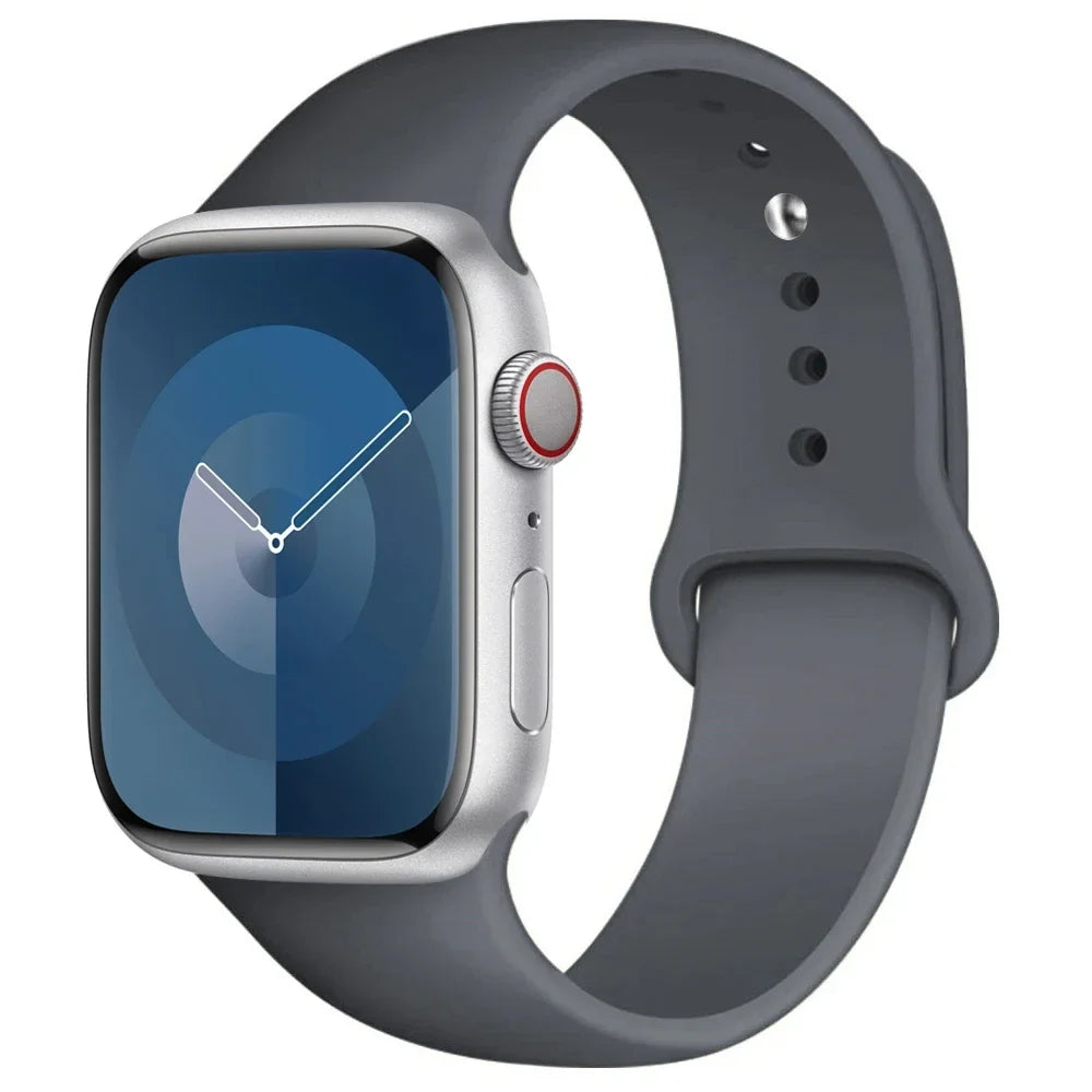 Apple Watch Silicone Sport Band | Soft Replacement Strap for Apple Watch (38mm - 49mm, All Series & Ultra)