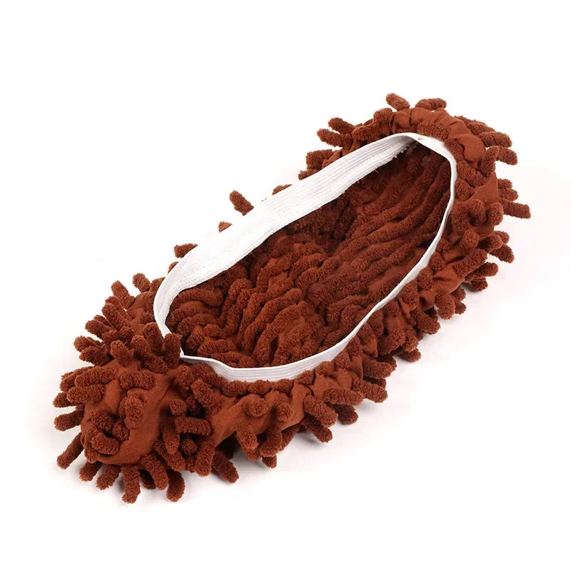Premium Chenille Dust Mop Slippers Multi-Function Lazy Shoe Covers (2-Piece Set)