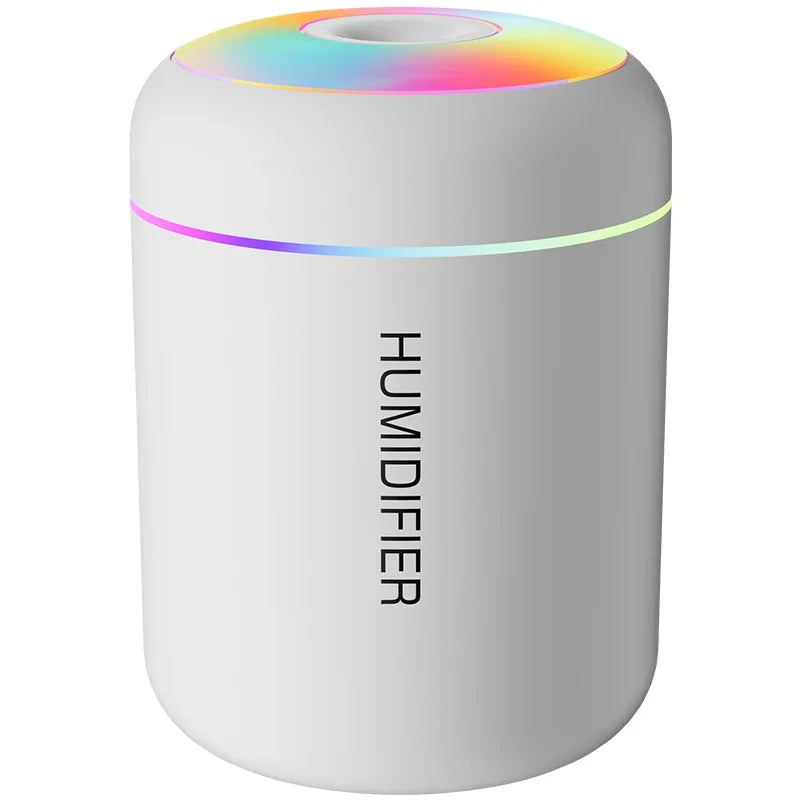 180ml Mini Air Humidifier | USB Portable Essential Oil Diffuser with RGB Atmosphere Light for Car & Bedroom