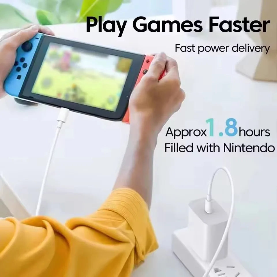 120W Super Fast Charging USB-C to USB-C Cable (10A) – High-Speed Data & Charging