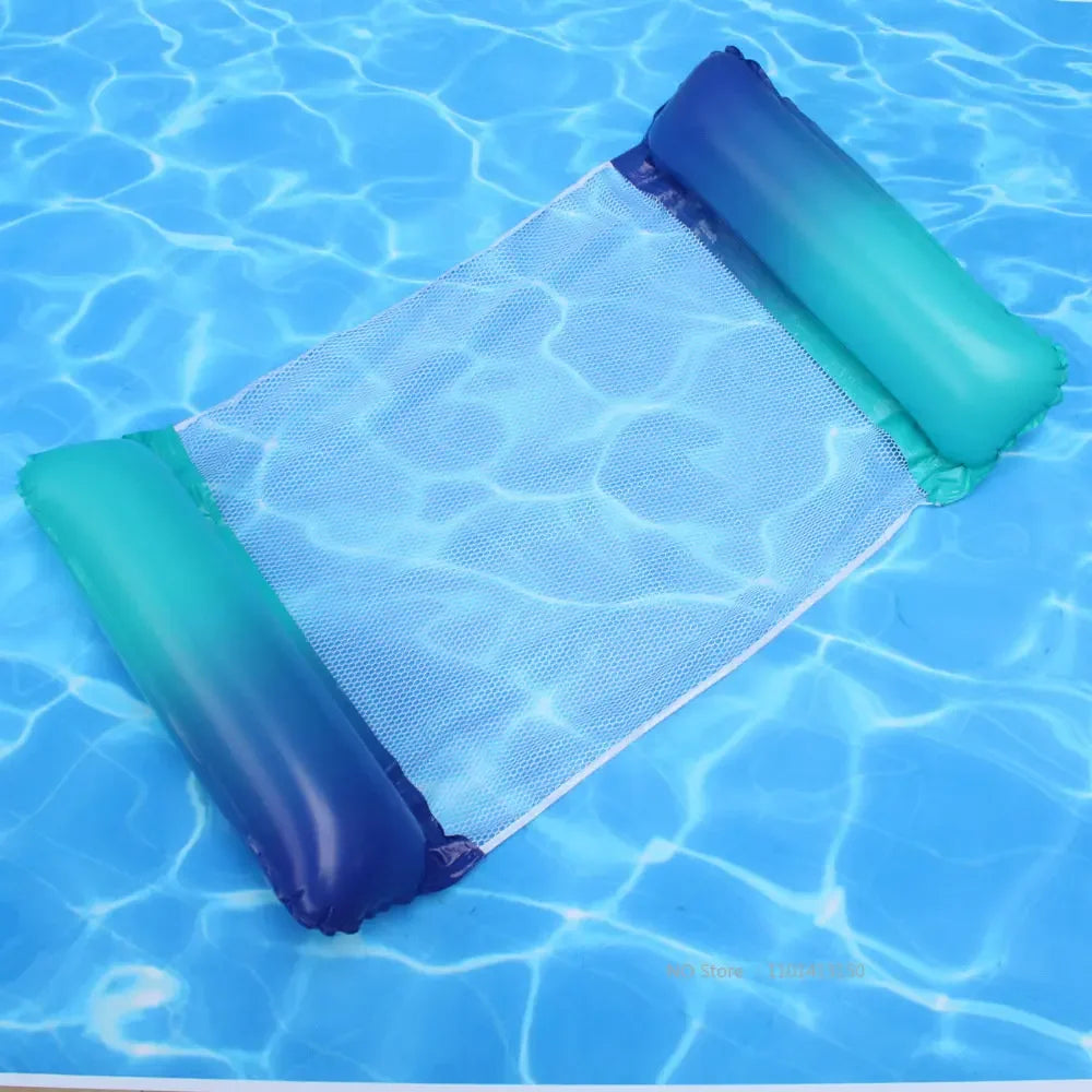 Inflatable Water Hammock Recliner Multi Purpose Floating Swimming Mattress